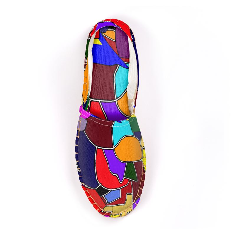 Crazy Color Abstract Espadrilles
