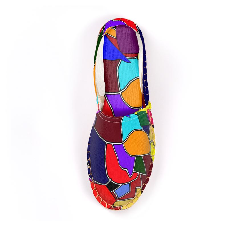Crazy Color Abstract Espadrilles