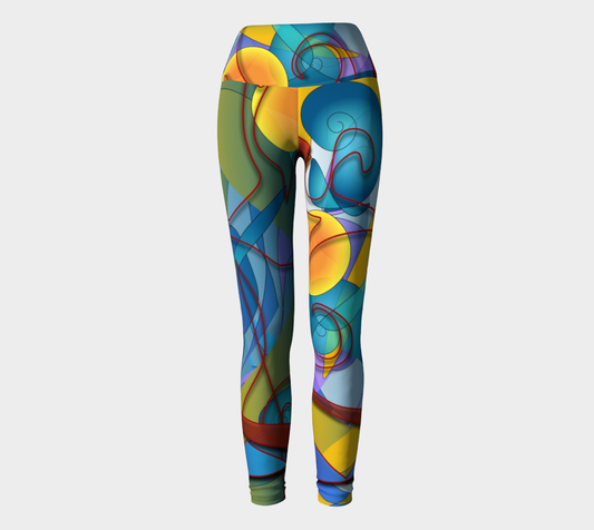 Geometry Collage Yoga Leggings
