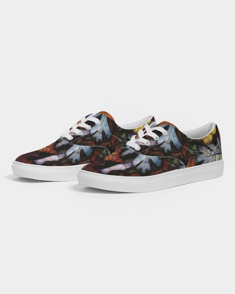 Mid October Leaves Women's Lace Up Canvas Shoe