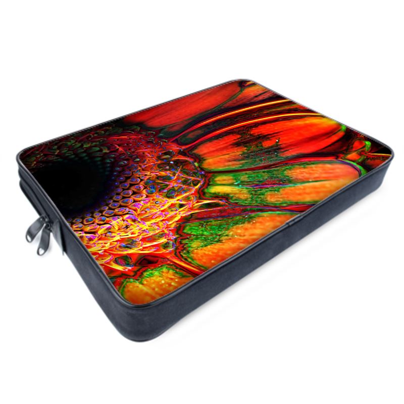 Orange Daisy Laptop Bag