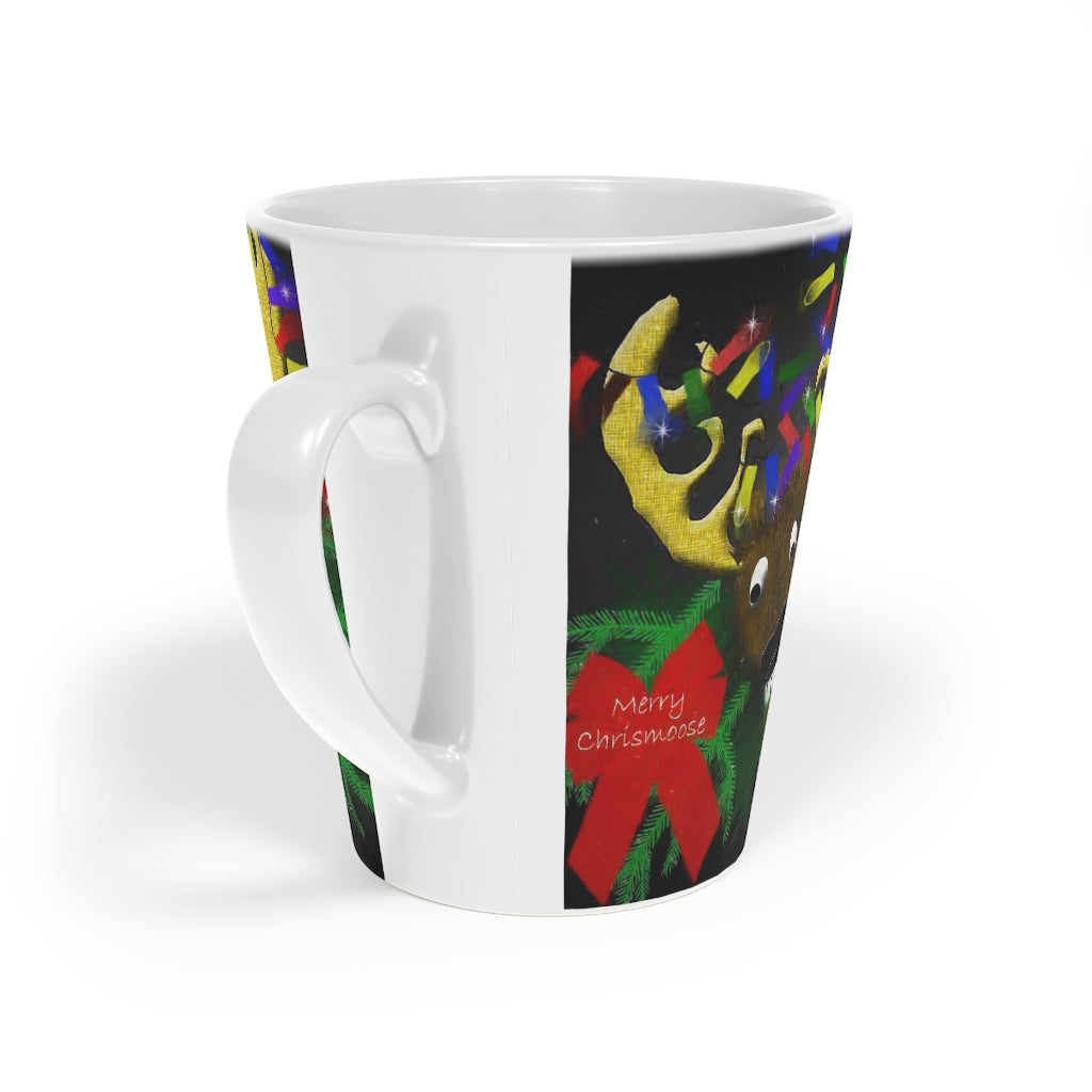 Merry Chrismoose Latte Mug, 12oz