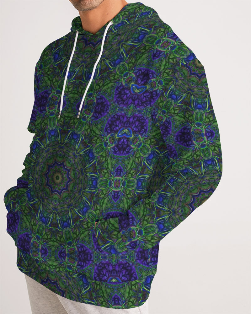 blue Green Ribbon Kaleidoscope Men's Hoodie