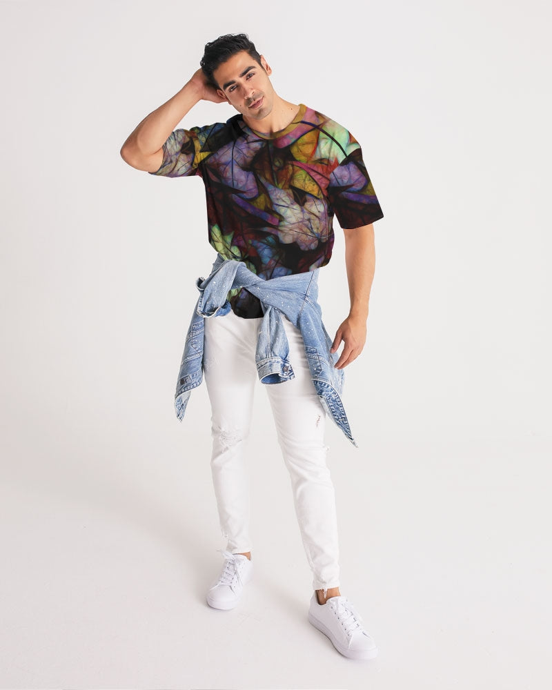 Fall Leaves Abstract Men's Premium Heavyweight Tee