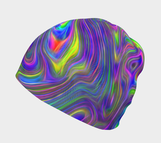 Abstract In Blue Hat