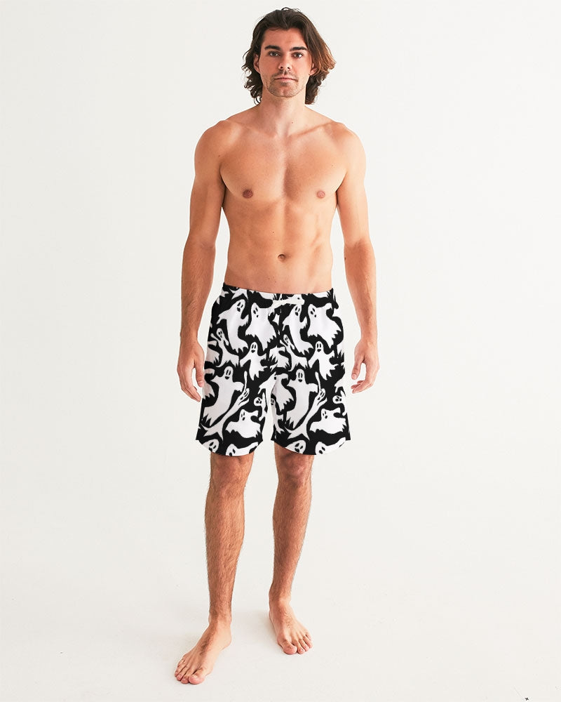 Ghosts Pattern Men's Swim Trunk