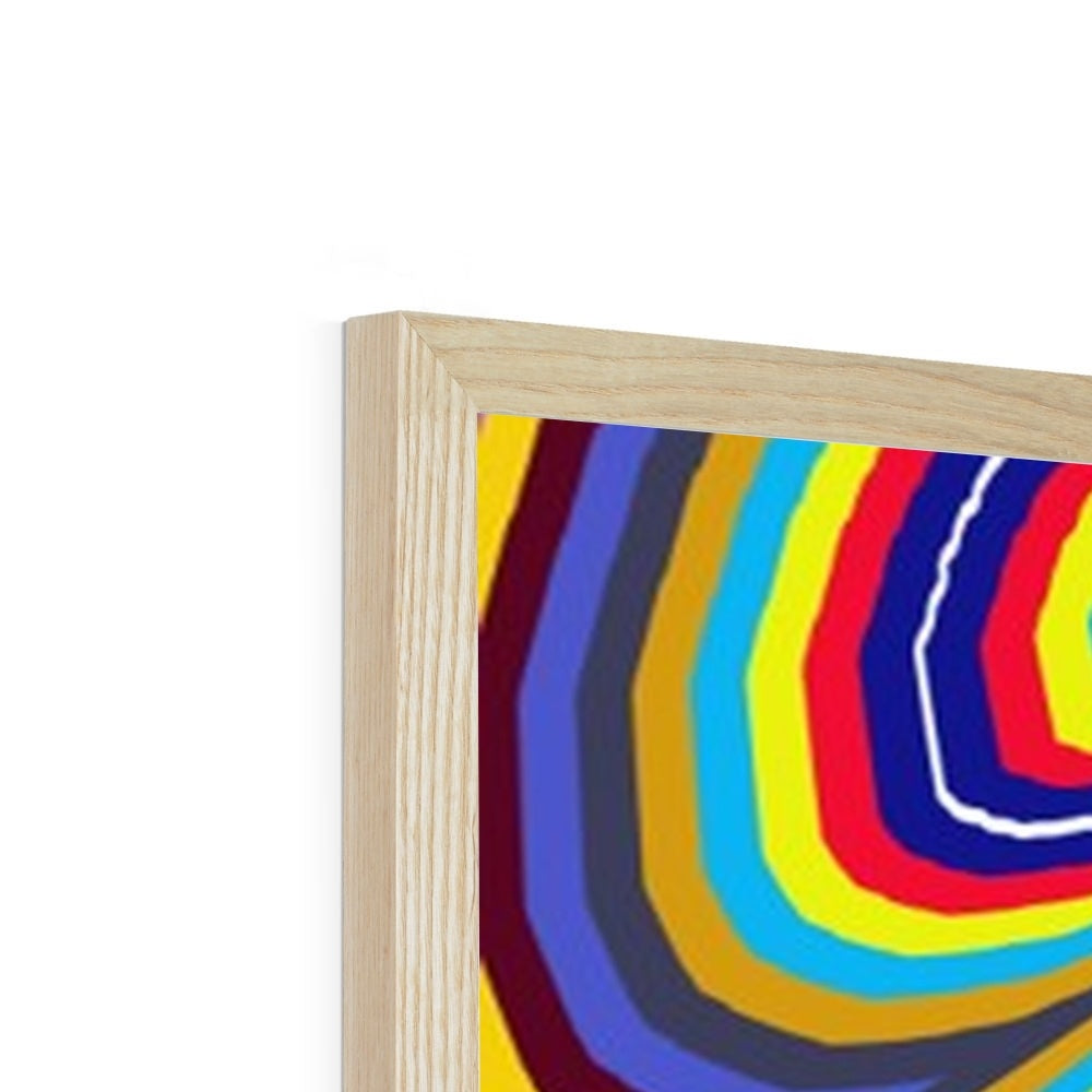 Curly Swirls Framed Print