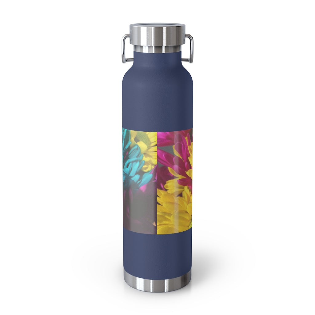 Raw Flowers 4 22oz Vacuum Insulated Bottle