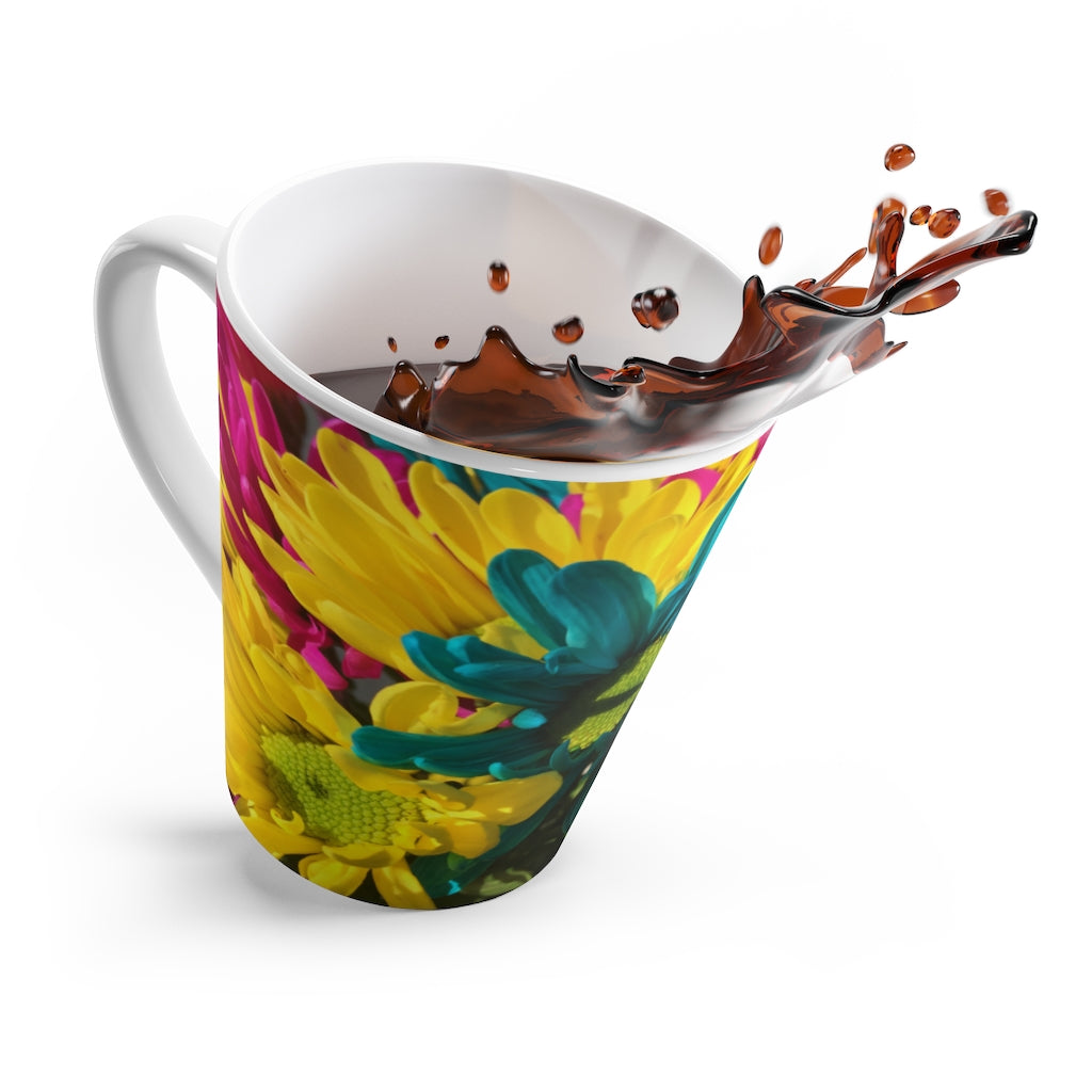 Raw Flowers 4 Latte Mug