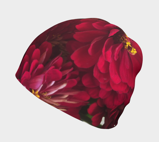 Peach and Pink Zinnias Hat