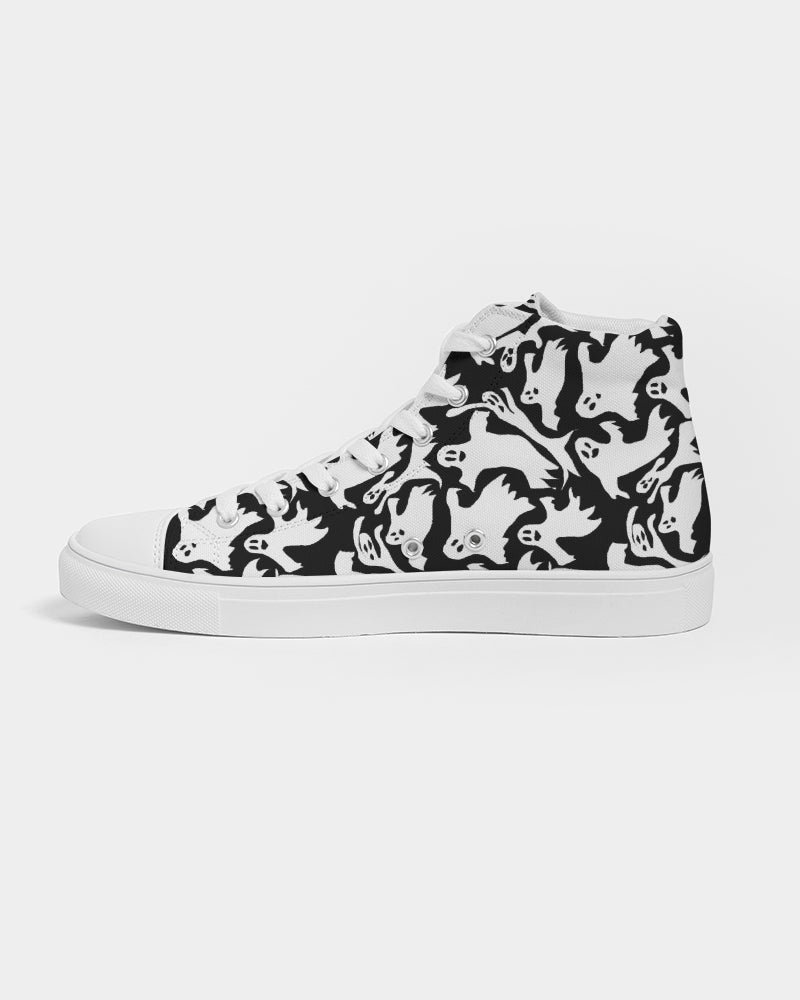 Ghosts Pattern Men's Hightop Canvas Shoe