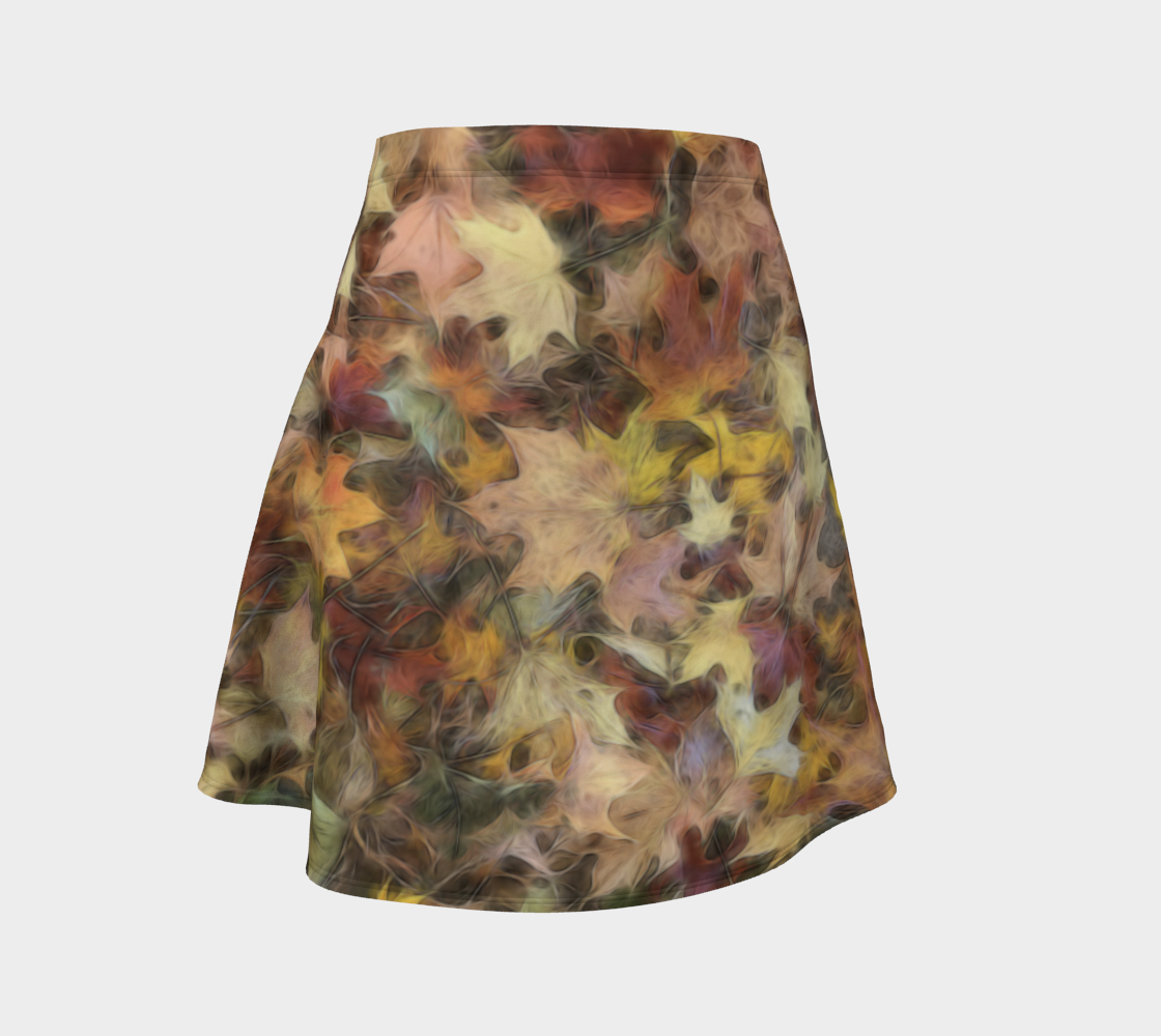 Light October Leaves Flare Skirt