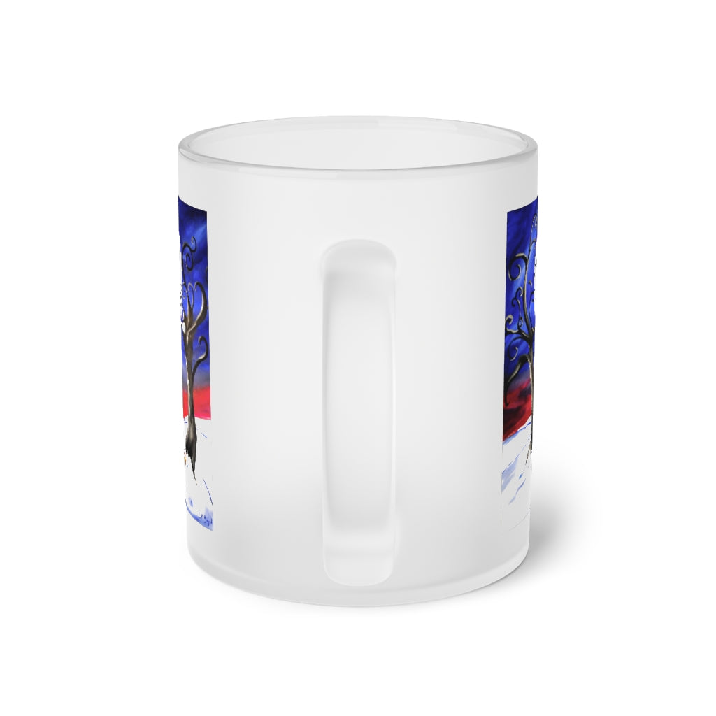 Hold On Frosted Glass Mug