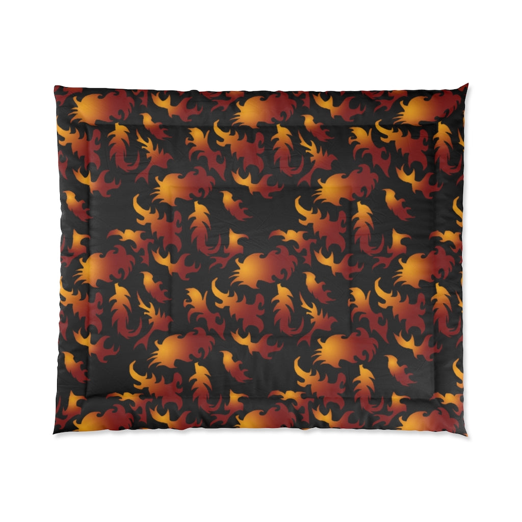 Flames Pattern Comforter
