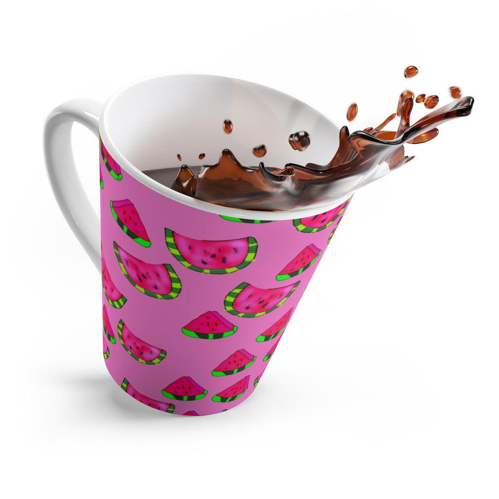 Watermelon Pattern Latte mug