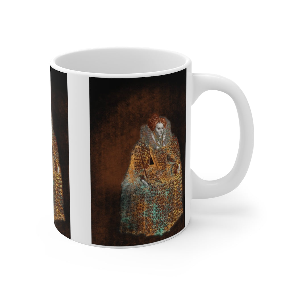 Elizabeth I In Gold Ceramic Mugs (11oz\15oz\20oz)