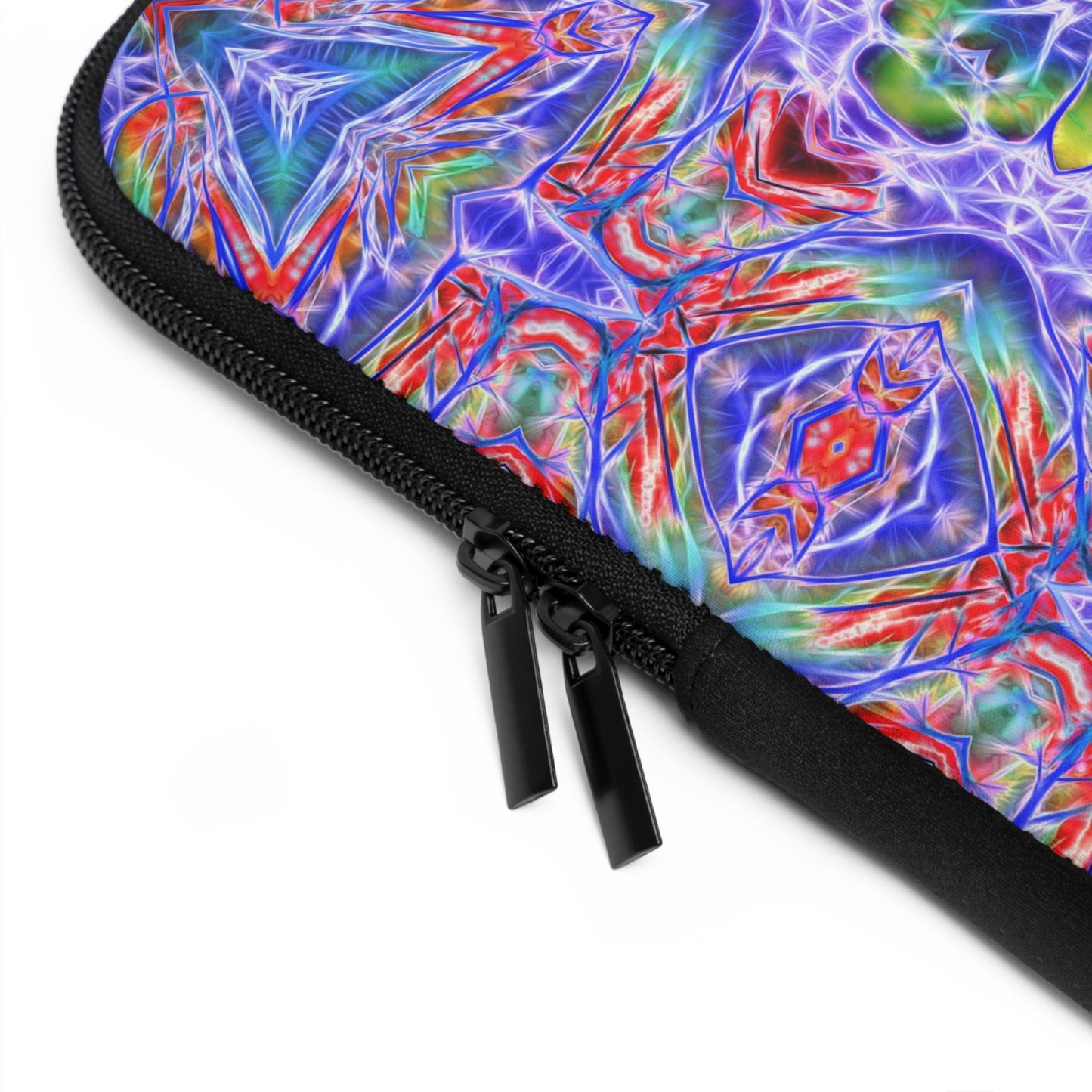 Blue Red Kaleidoscope Laptop Sleeve