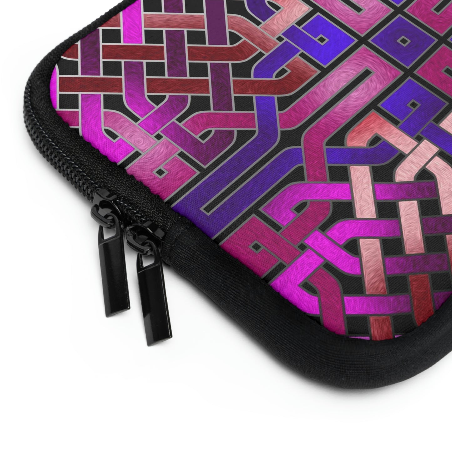Pink Celtic Knot Square Laptop Sleeve