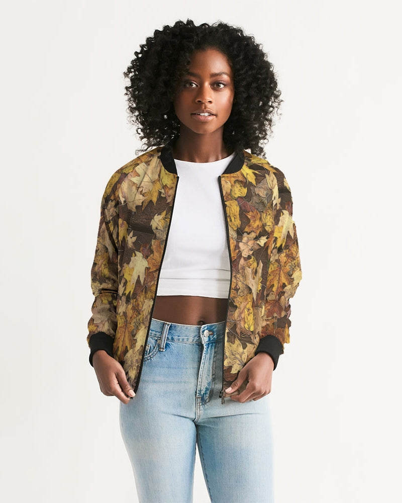 Late October Leaves Women's Bomber Jacket