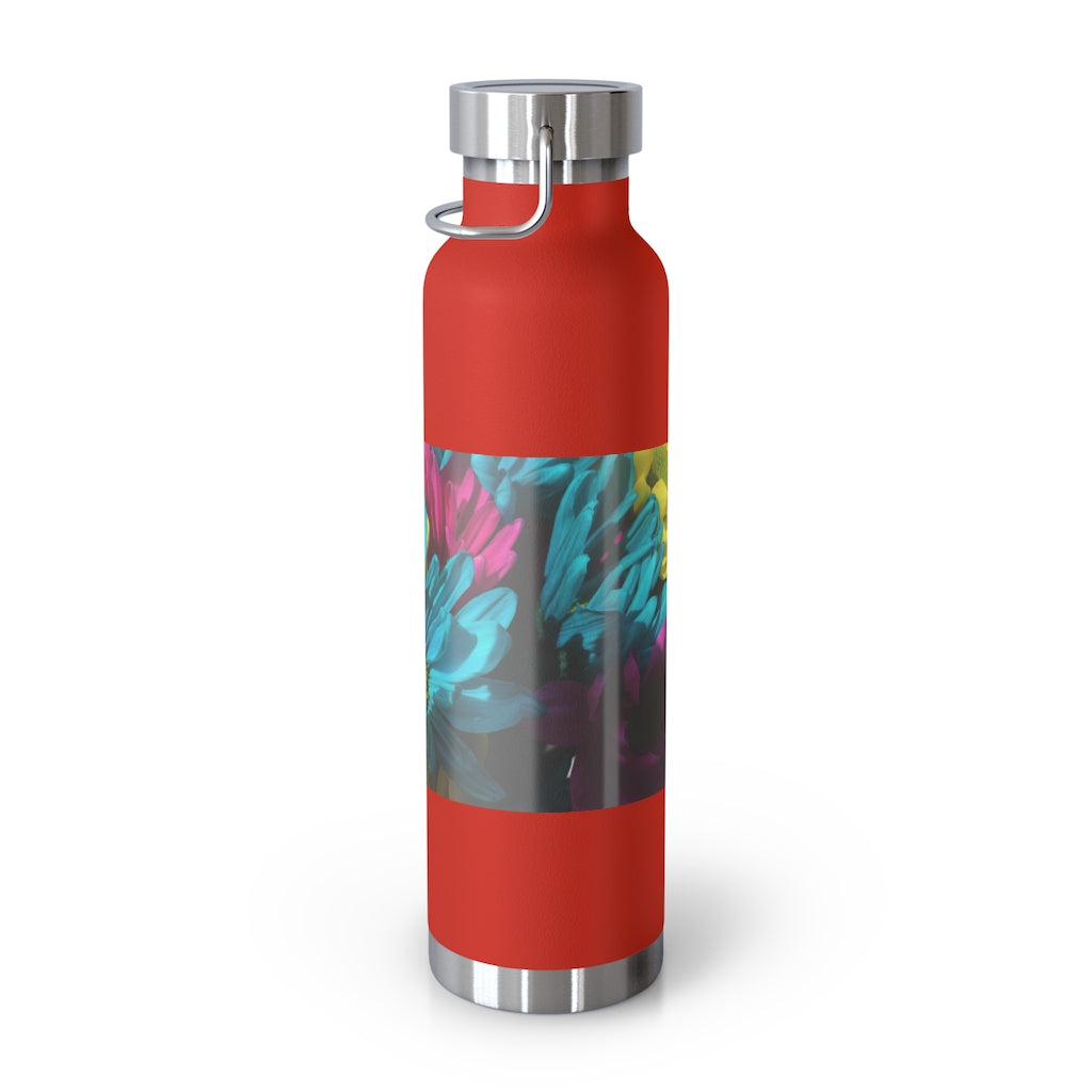 Raw Flowers 4 22oz Vacuum Insulated Bottle