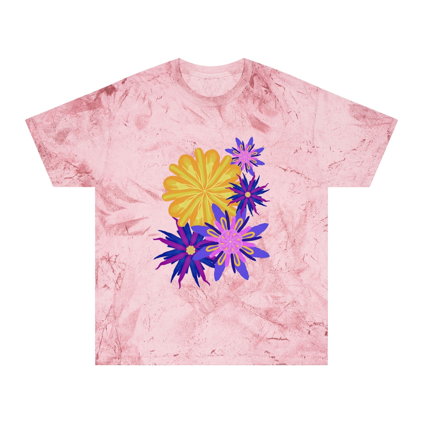 Fanciful Flowers 2 Unisex Color Blast T-Shirt