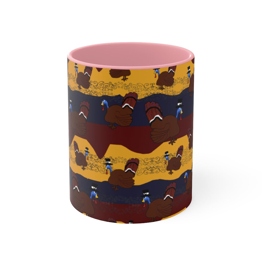 Turkey Pattern Accent Mug