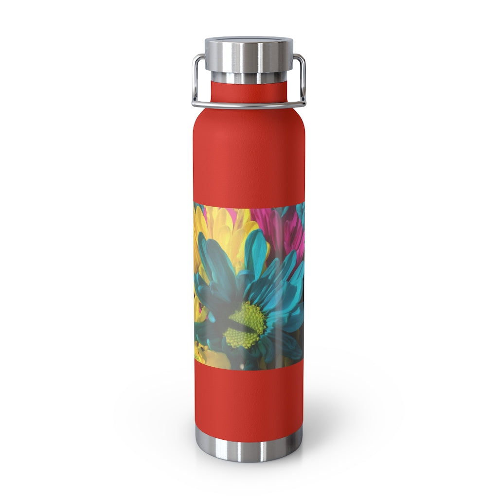 Raw Flowers 4 22oz Vacuum Insulated Bottle