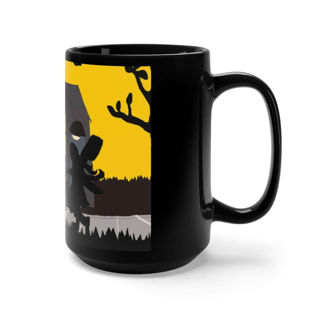 Trick Or Treat Black Mug 15oz
