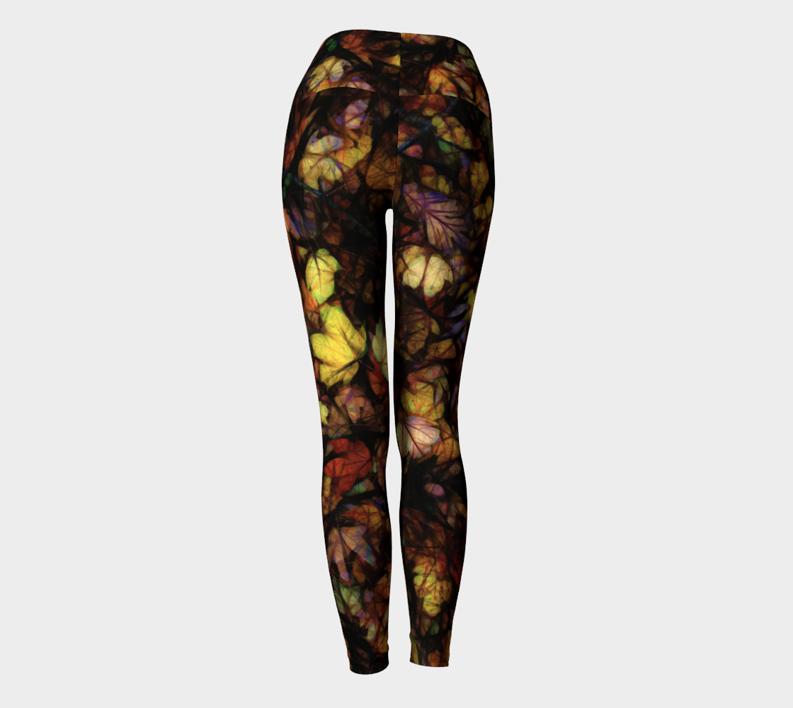 Late October Leaves Yoga Leggings