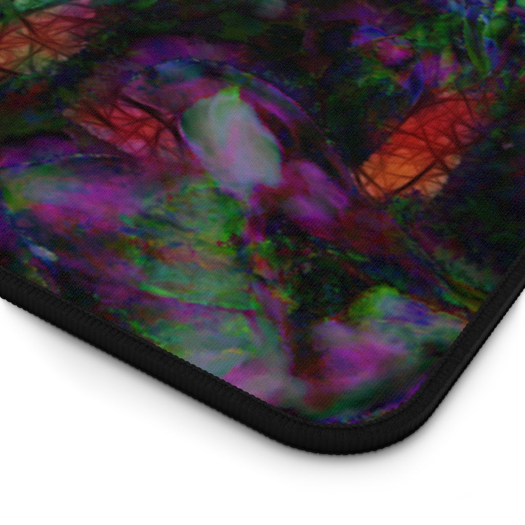 Abstract Pink Carnations Desk Mat