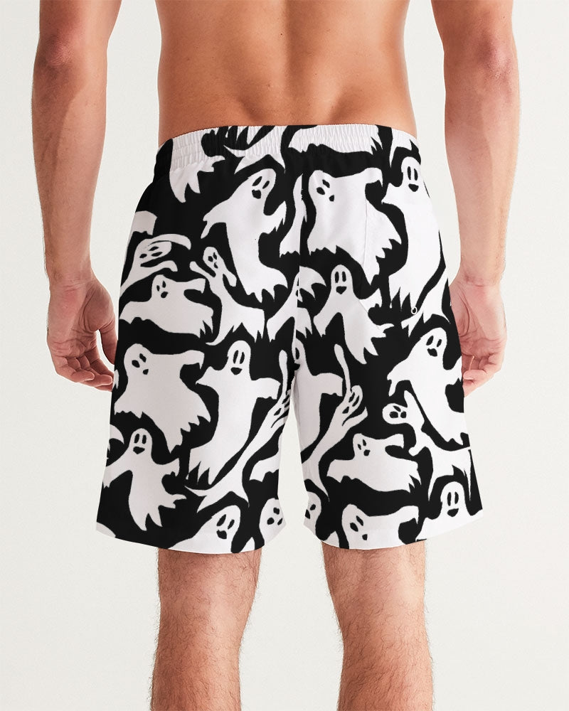 Ghosts Pattern Men's Swim Trunk