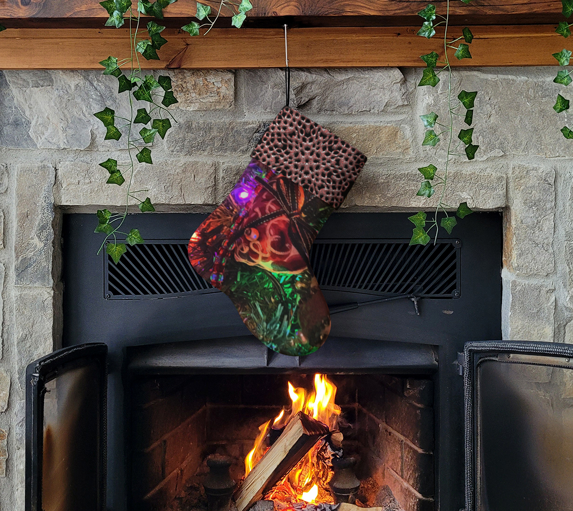 Heart ornament Christmas Stocking