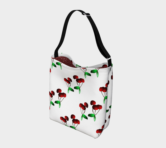 Cherries Pattern Day Tote