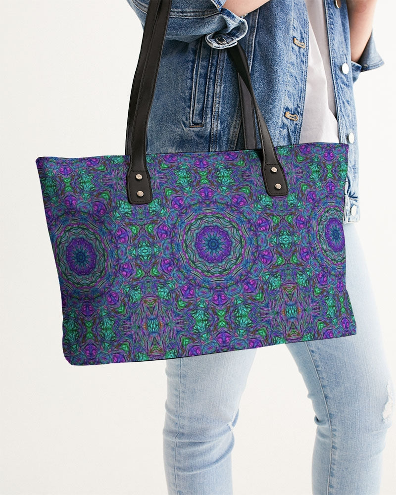 Blue Green Purple Kaleidoscope Stylish Tote
