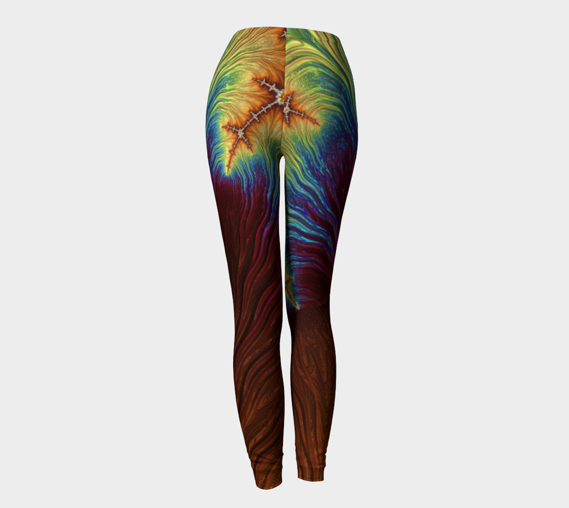 Rainbow Copper Fractal Leggings