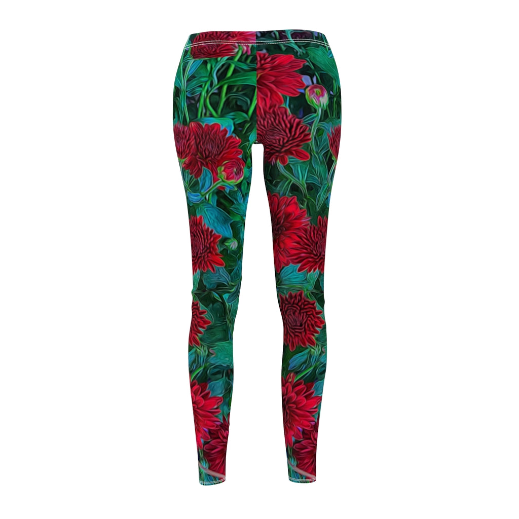 Red Mums Women's Cut & Sew Casual Leggings