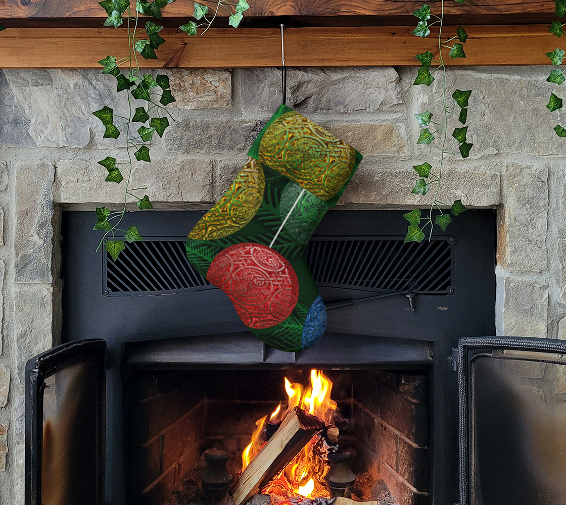 Celtic Ornament Holiday Stocking