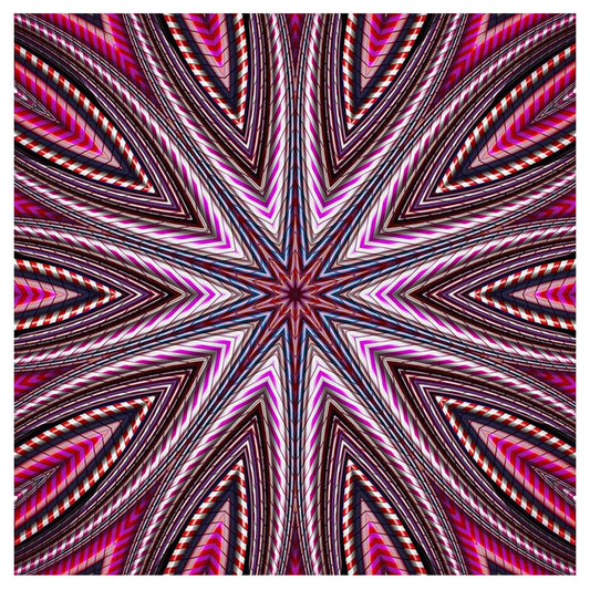 Candy Cane Kaleidoscope Water Glass
