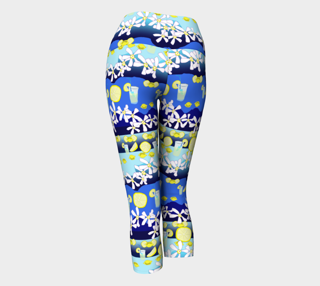 Lemonade Pattern Yoga Capris