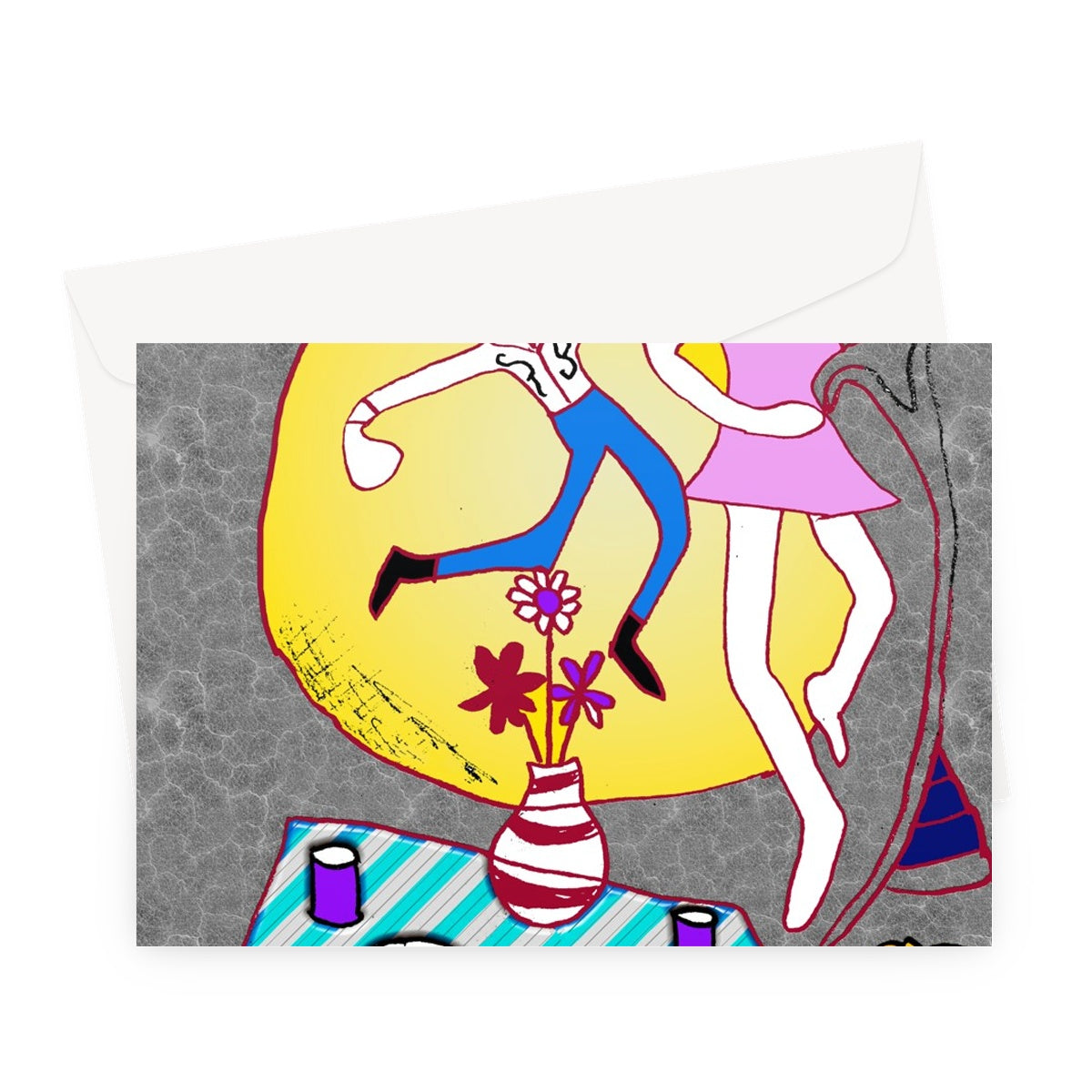 Dancin In The Moonlight Greeting Card
