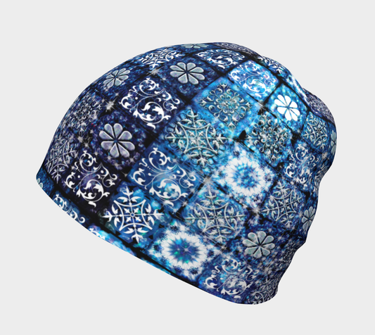 Blue Ice Crystals Hat