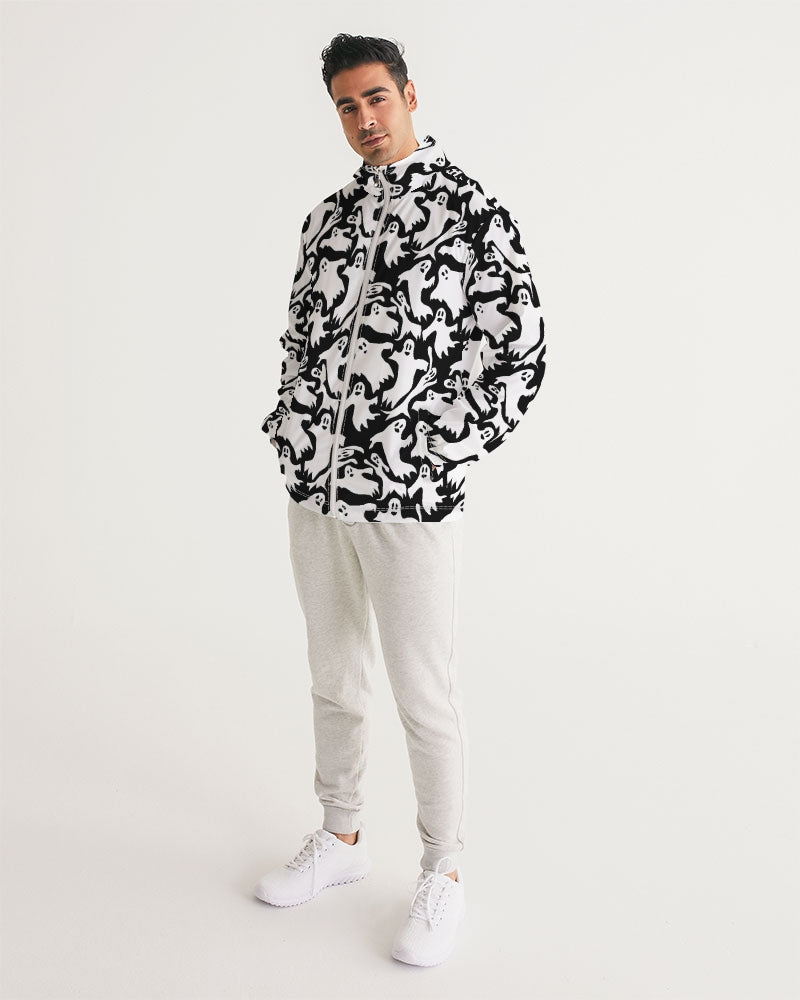 Ghosts Pattern Men's Windbreaker