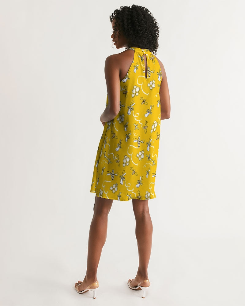 Honey B ees Women's Halter Dress