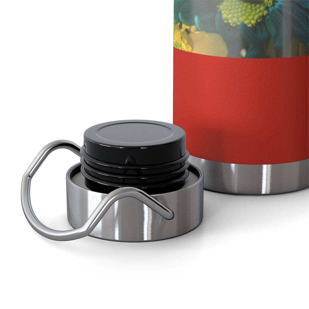 Raw Flowers 4 22oz Vacuum Insulated Bottle