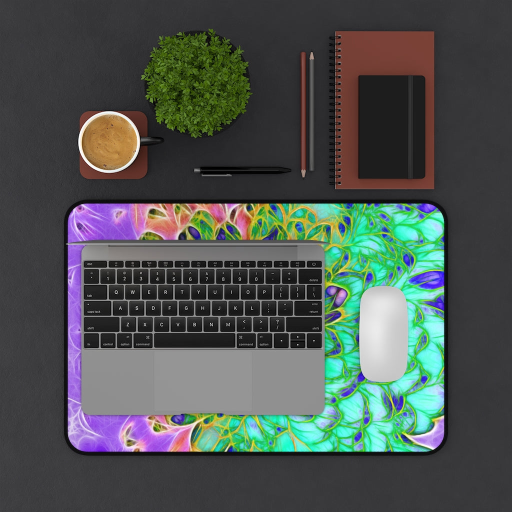 Abstract Chrysanthemum Desk Mat