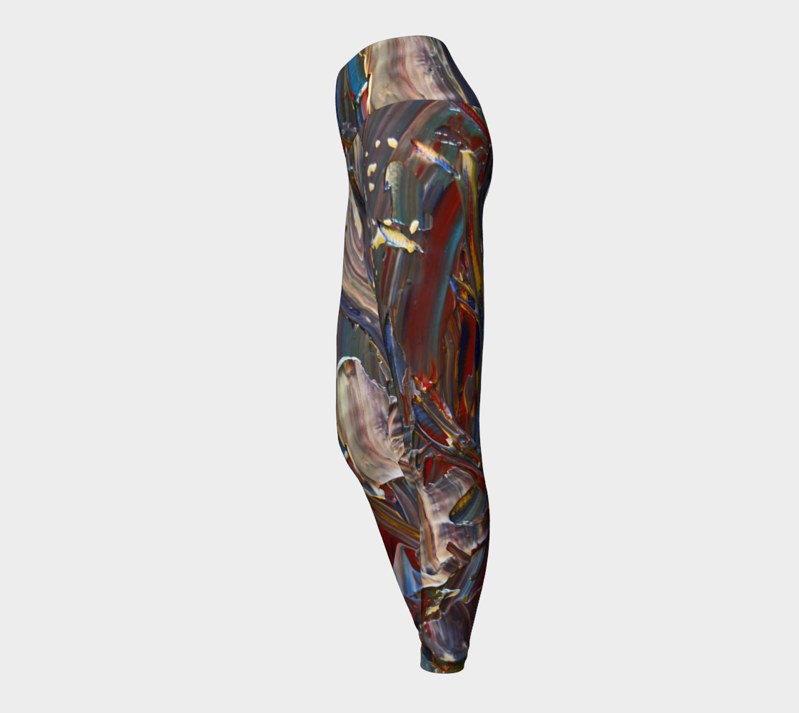 Wishing For Blue Yoga Leggings