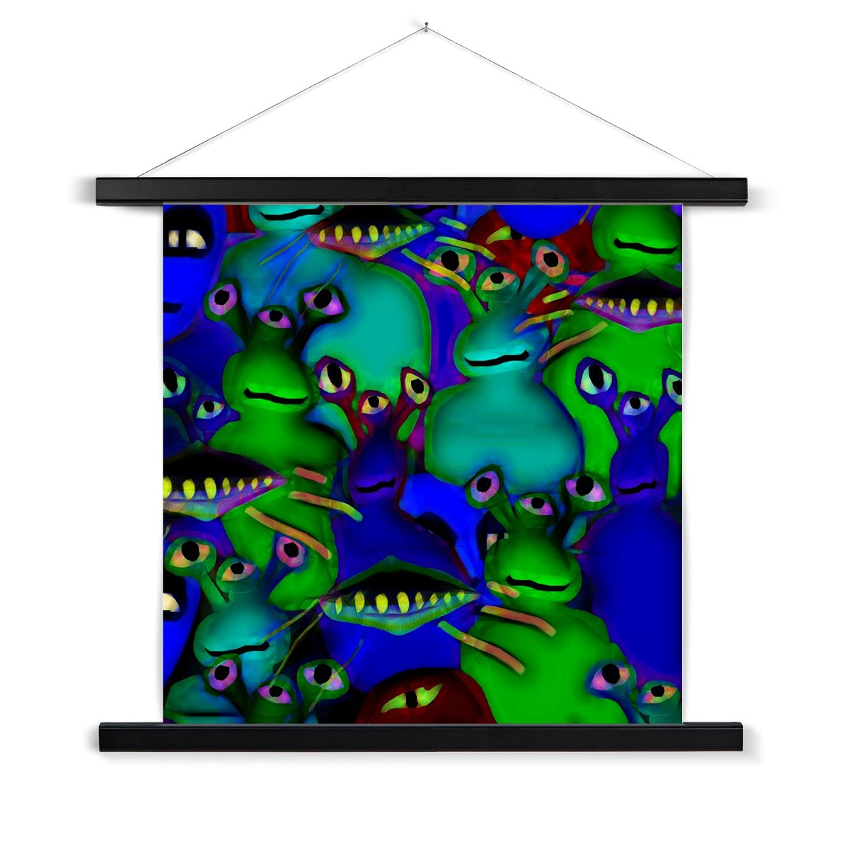 Aliens Collage Fine Art Print with Hanger