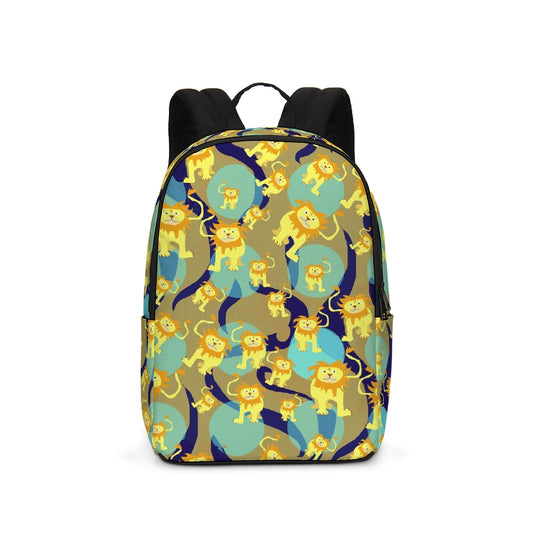 Lion Pattern Large Backpack