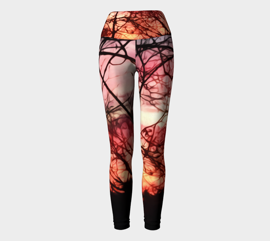 October Sunset Yoga Leggings