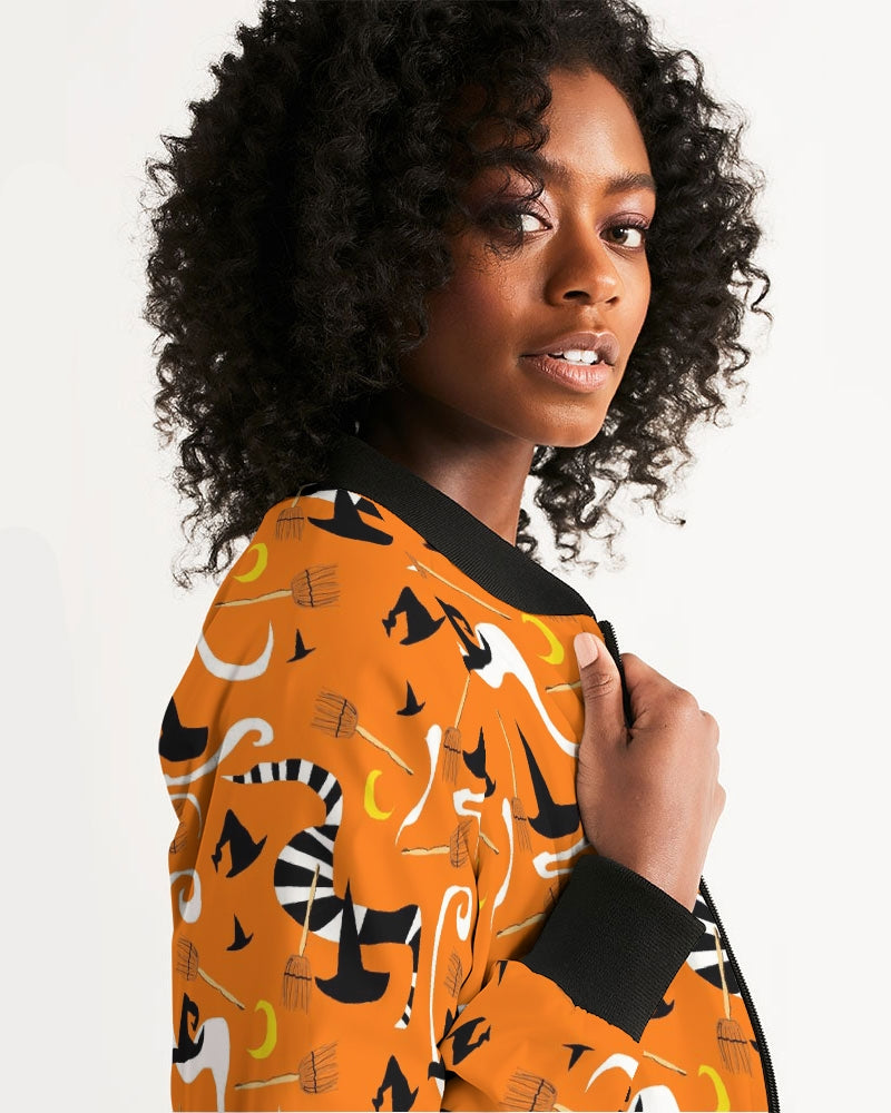 Witch Hats and Brooms Women's Bomber Jacket